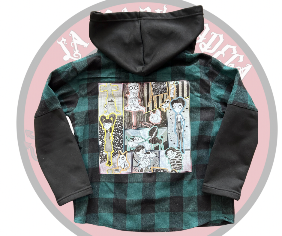 Upcycled checked jacket Frankenweenie