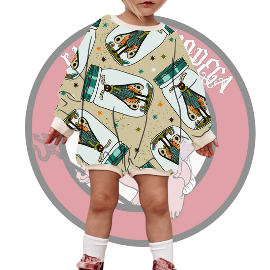 Moth man sweatshirt/tshirt Romper