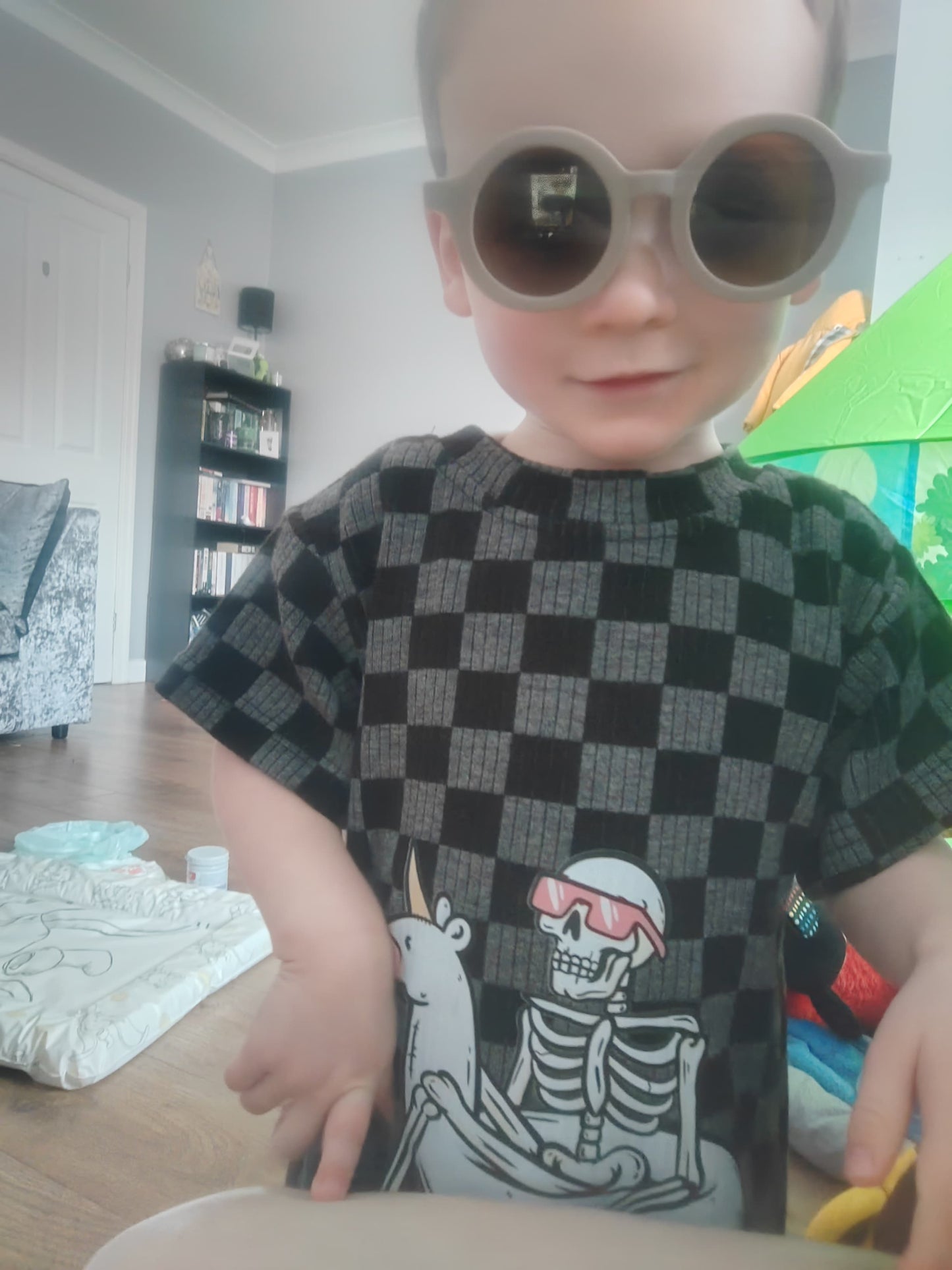 Unisex Skully summer onesie