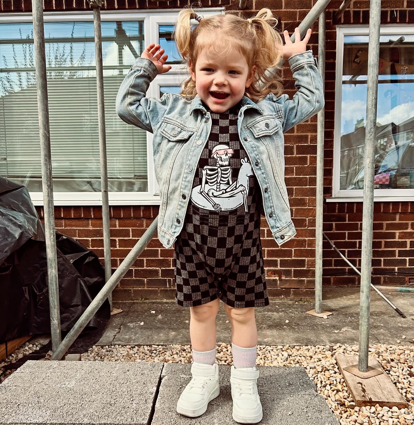 Unisex Skully summer onesie