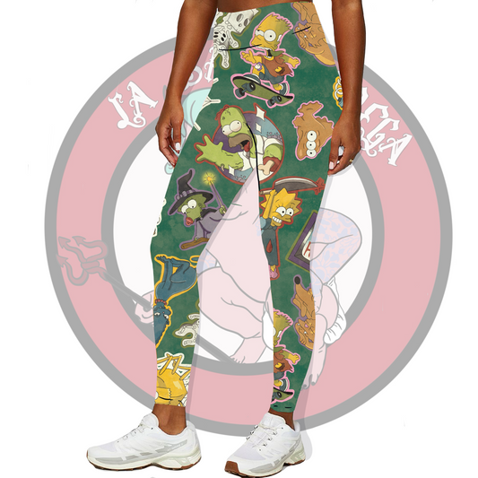 Springfield zombies leggings/biker shorts