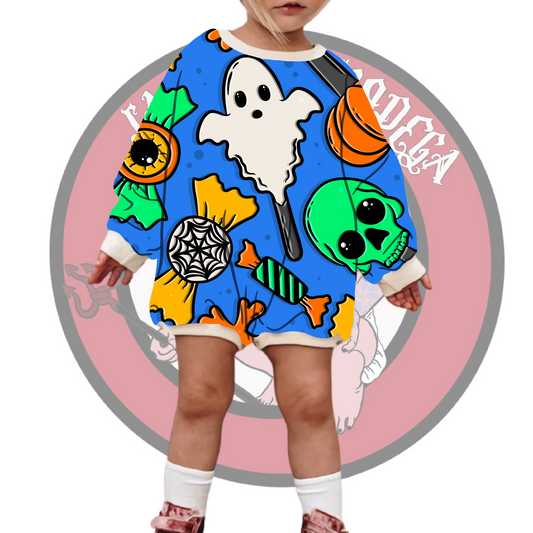 Candy sweatshirt/tshirt Romper