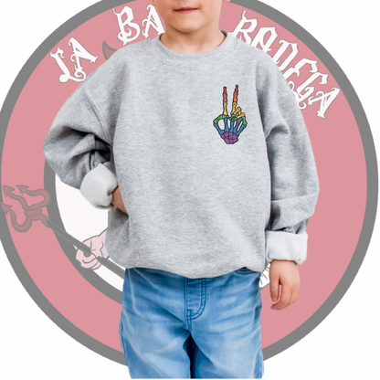 Hate looks tacky crew neck sweatshirt