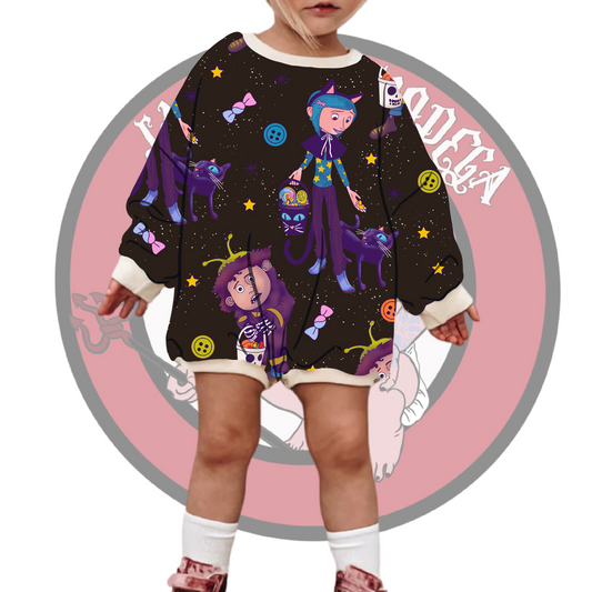 Coraline sweatshirt/tshirt Romper