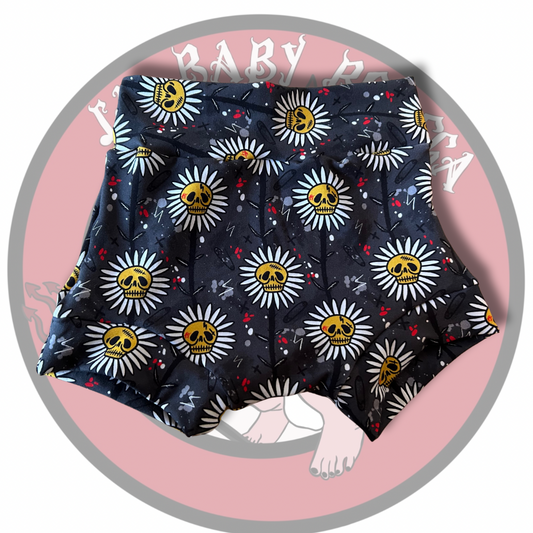 Anarchy sunflower bummie shorts
