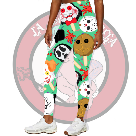 Horror pops leggings/biker shorts