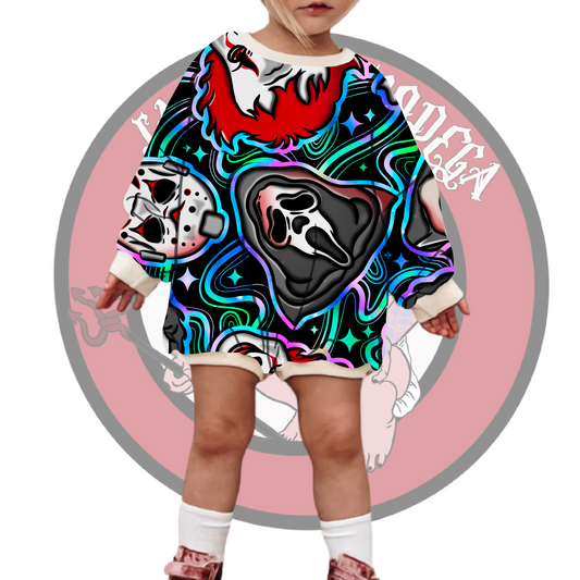 Groovy bad guys sweatshirt/tshirt Romper