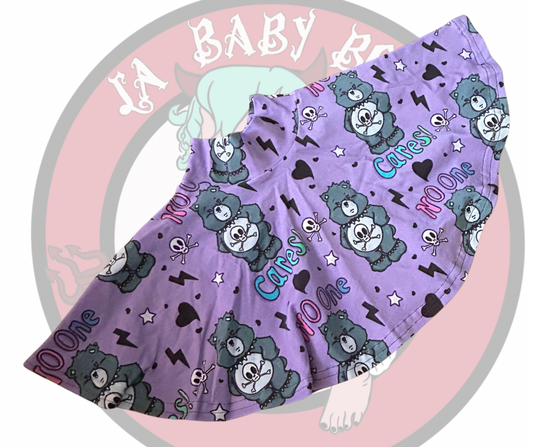 No one cares bears twirl skirt
